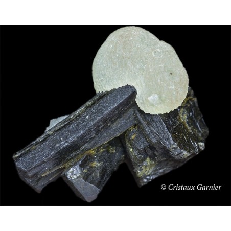 Prehnite Et Epidote Brute 34 Grammes Pierre Naturelle Verte